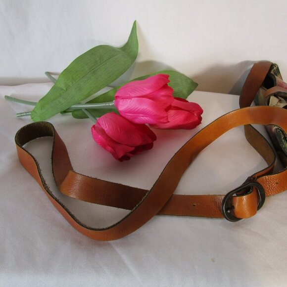 Patricia Nash Venezia Pouch Leather Canvas Floral Tote Posh Party Host Pick VGUC - Picture 13 of 15